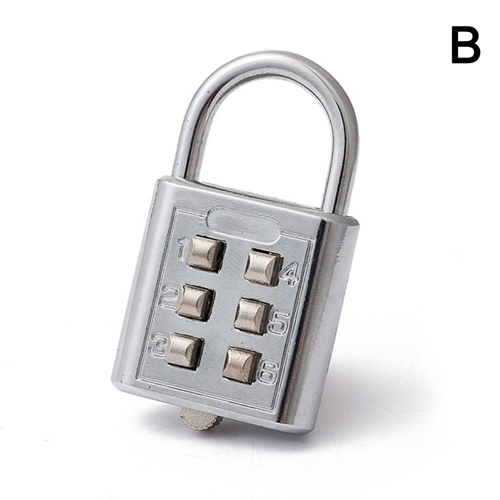 1 шт. 10-кнопочный цифровой кодовый замок с электропокрытием. Пароль нельзя изменить с помощью замка. Выдвижной чемоданный противоугонный навесной замок