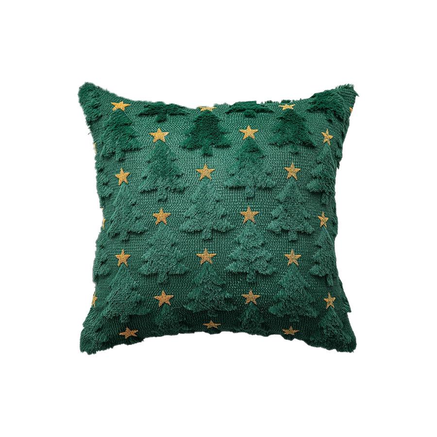 Christmas Tree Sequin Pillow Cover Holiday Decor Cushion Case Xmas Throw Pillow Cover For Sofa Couch Home Decor No Insert