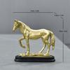 1Pc Synthetic Resin Affordable Luxury Home Decoration Gift Horse Ornament Fortune Craft Decorations