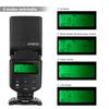 Andoer Универсальная вспышка Speedlite GN40, регулируемая светодиодная заполняющая лампа, накамерная вспышка с кронштейном