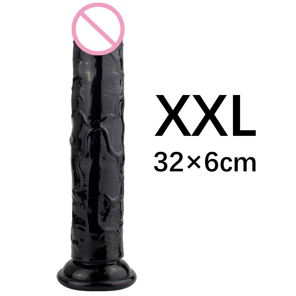 Сильная присоска, желейный фаллоимитатор для точки G, огромный реалистичный пенис, член, анальный женский сексуальный товар, секс-игрушки