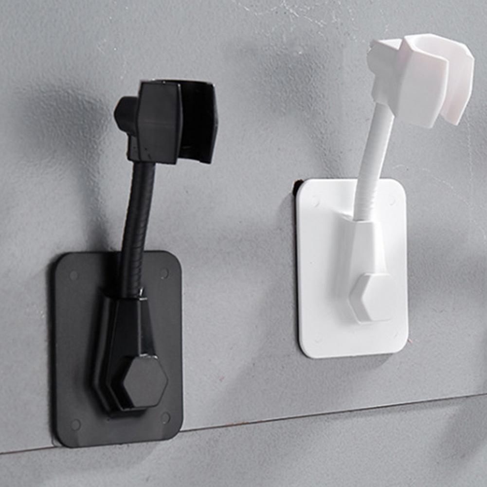 Bathroom Self Adhesive Shower Adjustable Head Bracket Shower Head Fixing Stand Holder Wall Mounted Sprinkler Shower Head Rack
