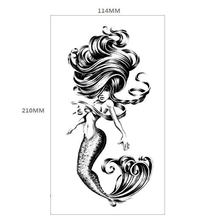 Красная роза цветок рука половина руки татуировка наклейка сова песочные часы геометрия набор для переноса воды наклейка