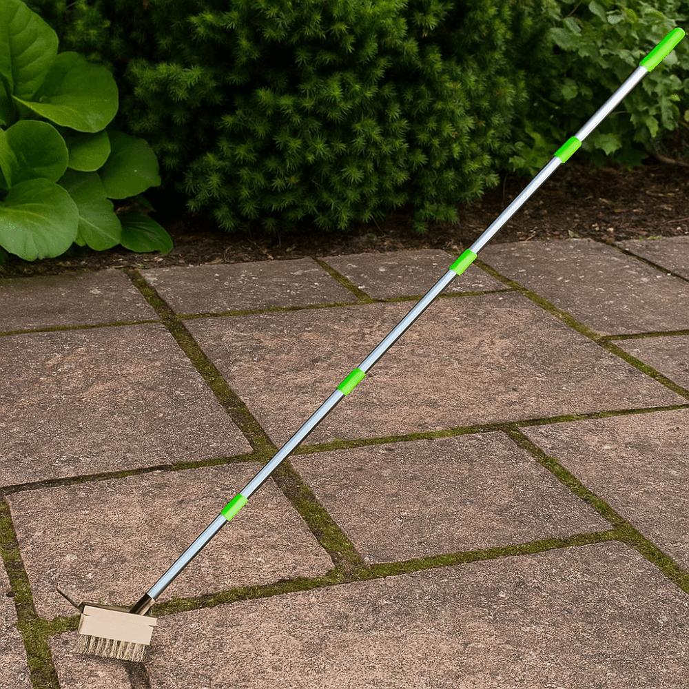 Long Steel Handle Weed Removal Brush Stainless Steel Garden Tools Manual Crack Weeder  Patio