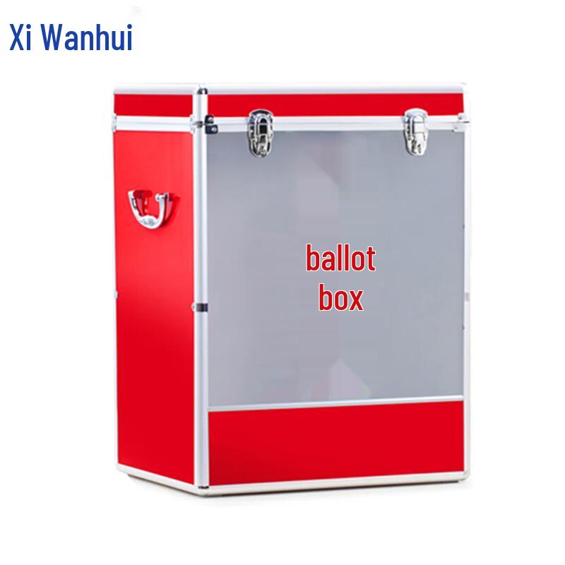 XWH Aluminum Alloy Portable Transparent Voting Box with Lock