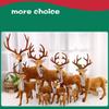 Handmade Elk Ornaments Simulation Christmas Elk Model Desktop Model Christmas Decoration for Home Reindeer Ornament