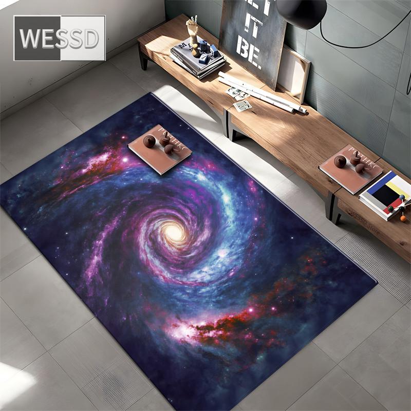 3D Carpets For Children's Bedroom Universe Rug Planet Black Hole Outer Space Carpet For Boys Custom Carpet Bath Mat 3D