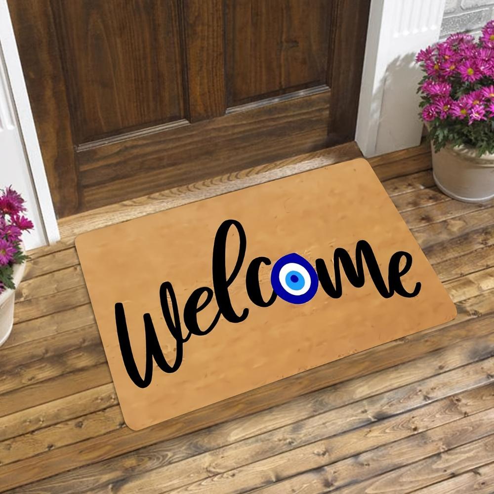 1 шт. коврик для двери сглаз WELCOME коврик для гостиной спальни прихожей уличный нескользящий коврик для пола коврик для ног дивана кухонный коврик