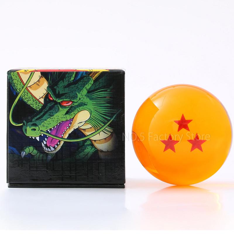 7.6 см Dragon Ball Z Хрустальный Шар Аниме Фигурка 1-7 Звезд Шенрон Шары Желаний Косплей Реквизит Коллекционная Настольная Декорация Игрушки