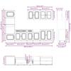 7 Piece Kitchen Cabinet Set Kalmar Concrete Grey Particleboard