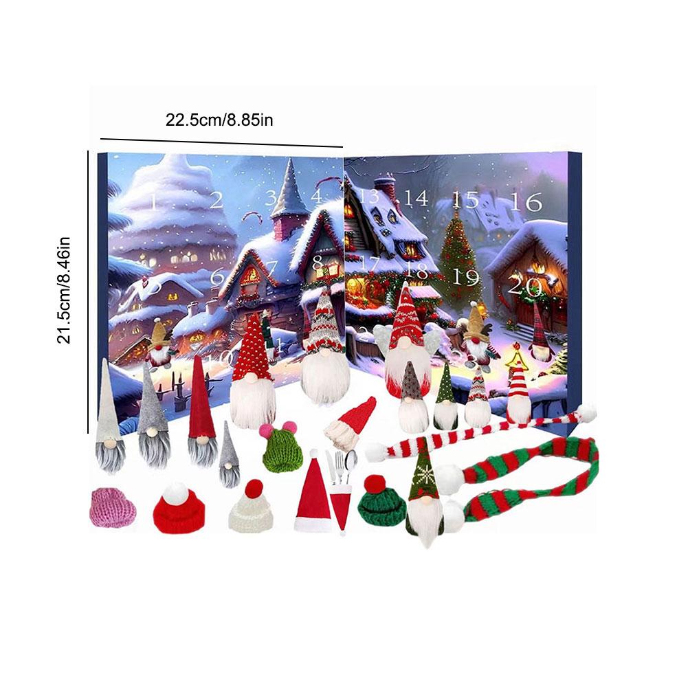 2025 Christmas Doll Advent Calendar Christmas Gnome Holidays Advent Calendar Gnome Dolls 24 Days Xmas Countdown Calendar