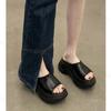 Fashion Women Wedges Platform Slippers Summer New Fashion Peep Toe Shoes Female Casual Thick Bottom Beach Slippers Female Zapatos