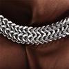 Мужской браслет из нержавеющей стали с квадратной пряжкой Европа и США Хип-хоп Аксессуары для хип-хопа Браслет 12 мм
