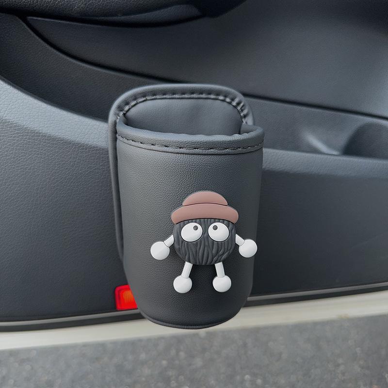 Car Seat & Door Cup Holder: Fixed Backrest Storage & Side-Mounted Drink Holder