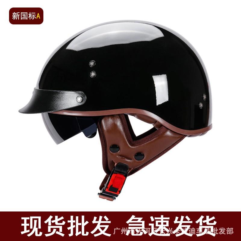 Unisex Motorcycle Half Helmet DOT ECE Certified Scooter Cruiser Riding Fall Winter Use
