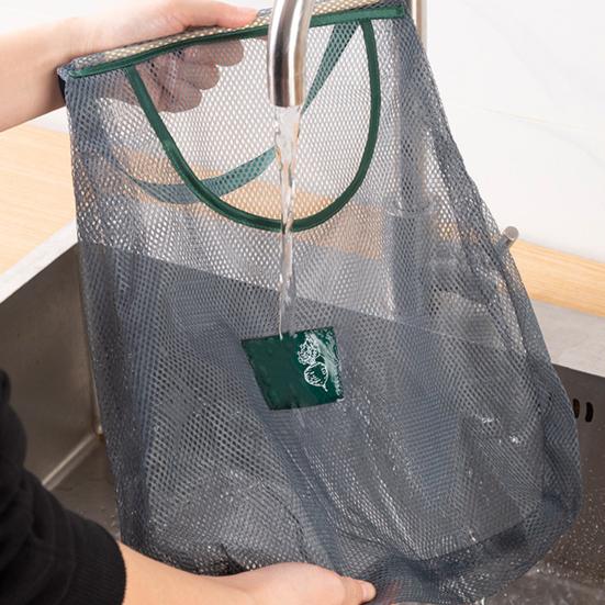 Storage Bag Useful Visible Sturdy Construction Ginger Garlic Potatoes Onions Hanging Home Supply