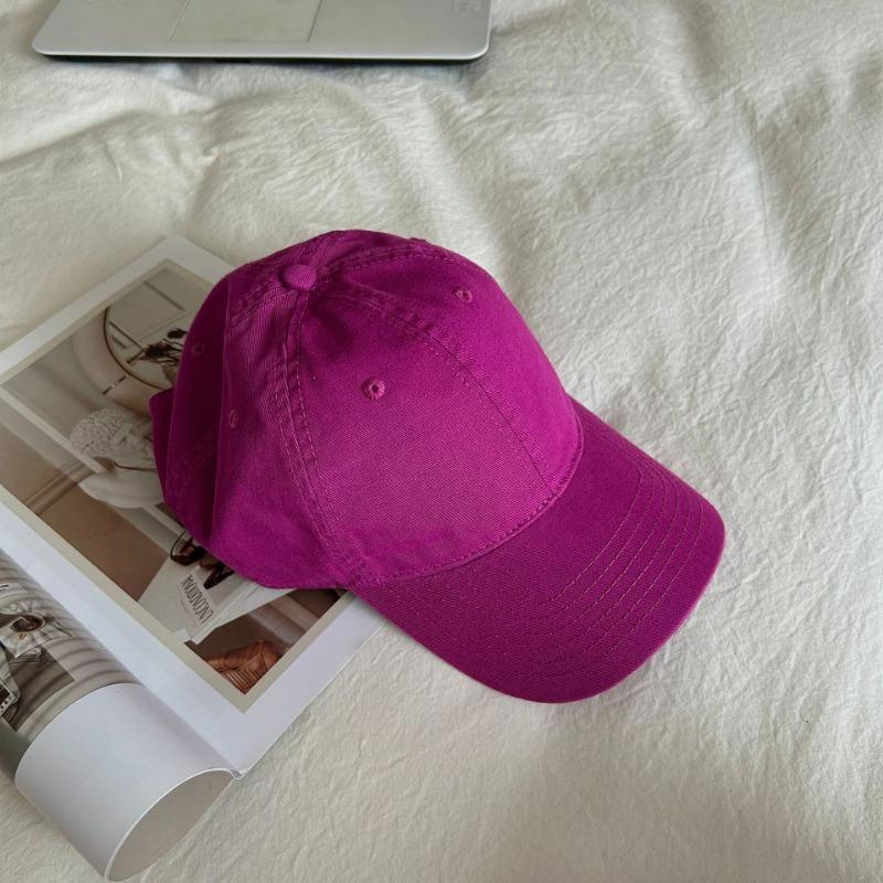 Hat Female Simple Solid Color Casual Versatile Soft Top Baseball Cap Couple Baseball Cap Male Face Small Cap