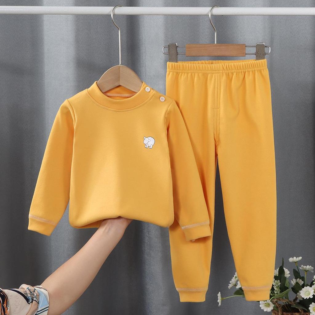 Children's Underwear Set Hot Autumn Winter Boys' and Girls' Long Sleeve Pajamas Baby's Autumn Clothes and Pants