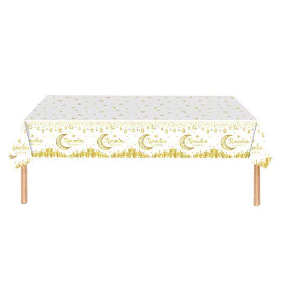 Yousheng Рамадан скатерть Рамадан Карим скатерть пластиковый прямоугольник Ид Луна Звезда скатерть украшение стола