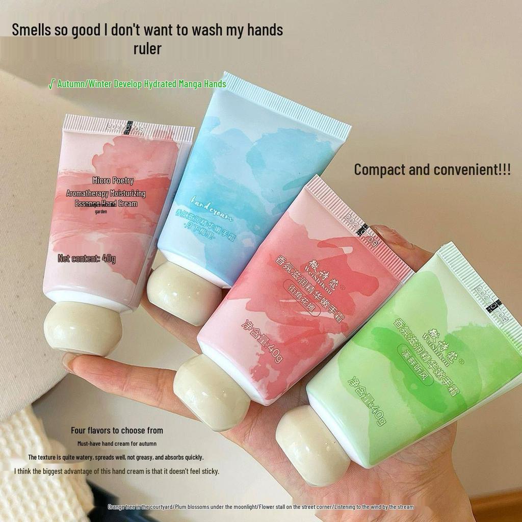 Увлажняющий и отбеливающий крем для рук для женщин - Защита от обветривания, Нежирный, Стойкий аромат для осени/зимы