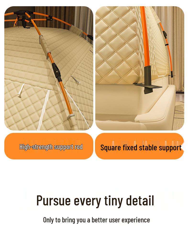 Утолщенная зимняя палатка-москитная сетка: Блокирующий свет, ударопрочный, полнопокрывающий навес-яранга для кровати в помещении