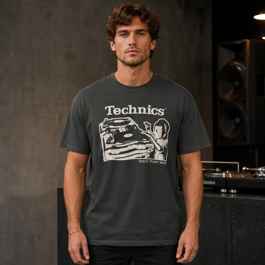 Retro Technics Teach Them Well Graphic Unisex T Shirt S 5XL