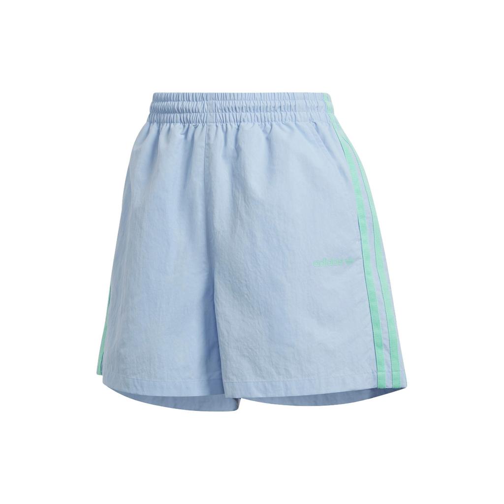 adidas Женские шорты Originals с логотипом Trefoil, светло-розовые с синим, IT8164