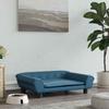 VidaXL Dog Bed, Pet Sofa with Legs, Dog Basket Living Room Bedroom, Blue 70x48x22 Cm 172012
