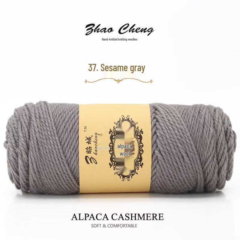 Шарф-подушка из альпаки ручной вязки – Средней толщины, Мягкий, Сделай сам, Крючком