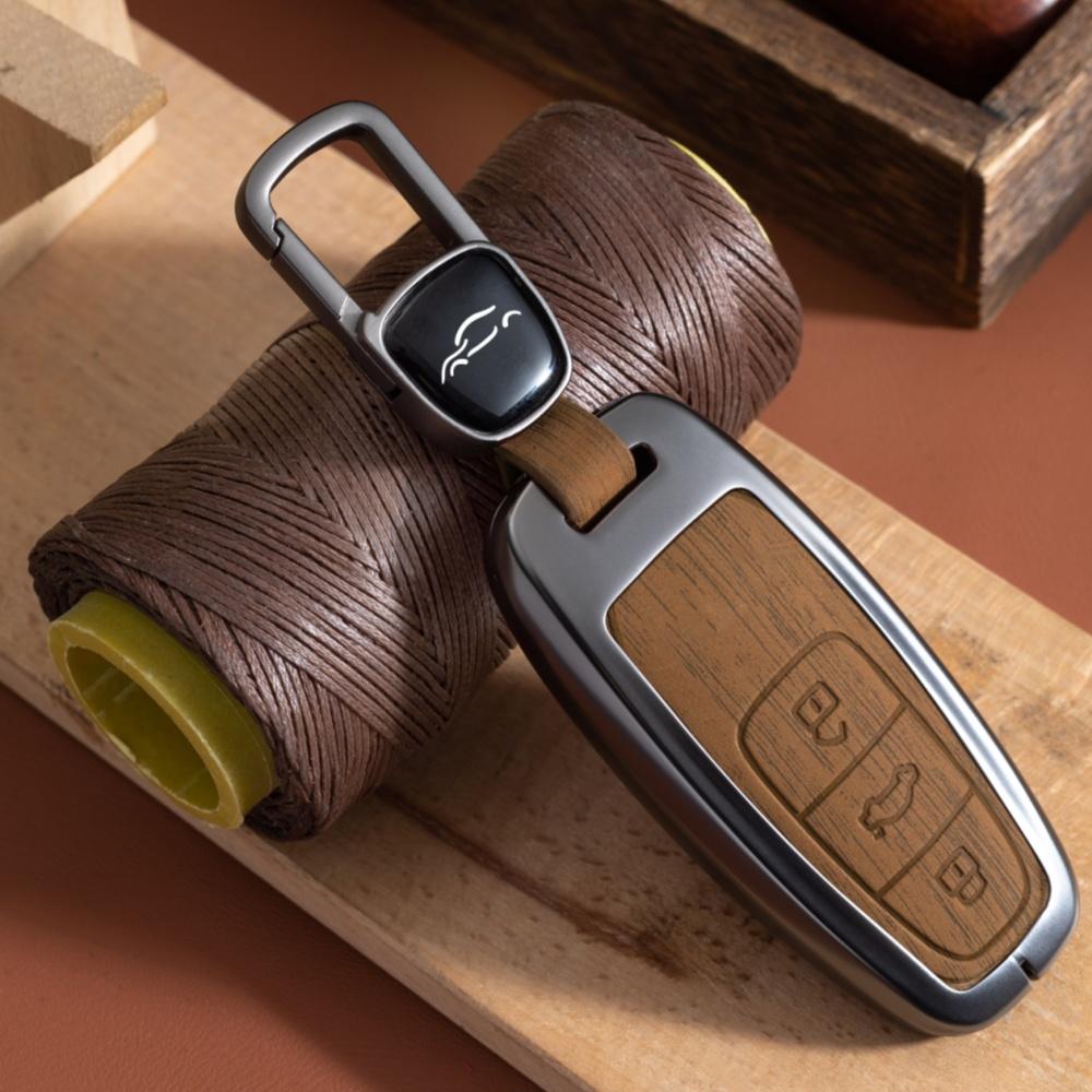 Металлический чехол для автомобильного дистанционного ключа, чехол-брелок для A3 A4 B9 A6 A7 4K A8 E-tron Q5 Q8 C8 D5 SQ8, защитная сумка для ключей, аксессуары