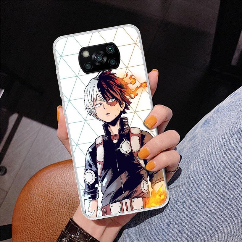 My Hero Todoroki Shoto Phone Case For Xiaomi Poco X7 X6 X5 Pro F7 Ultra Redmi 15C 15 13C 13 12C 12 10 10A 10C 9 9A 9C 9T Cover P