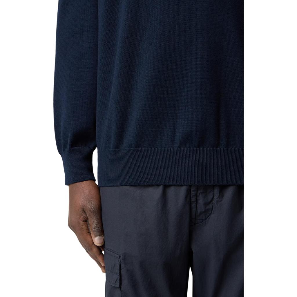 Stone Island Badge Ribbed Cuffs And Hem Crewneck Sweatshirt Men sweatshirt L1S155100053S00B2-V0020