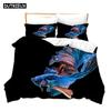 3D-печать мультяшная рыба фото комплект постельного белья в китайском стиле пододеяльник с наволочкой двуспальная кровать в комплекте