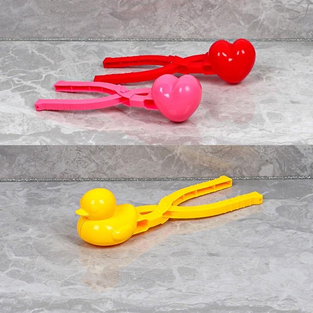 Plastic Heart Snowflake Duck Shape Clip Tongs Multistyles Fight Sports Toys for Kids Adult