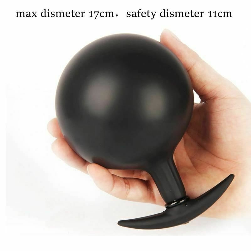 Надувная большая пробка со стальными шариками расширяемый анальный дилататор не вибрирующие анальные пробки