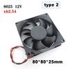 8 см 8015 8025 DC 12v 3pin big 4pin xh 2.54 2pin бесщеточный охлаждающий вентилятор 80x80x25 мм радиатор 80*80*15 для корпуса ПК GPU