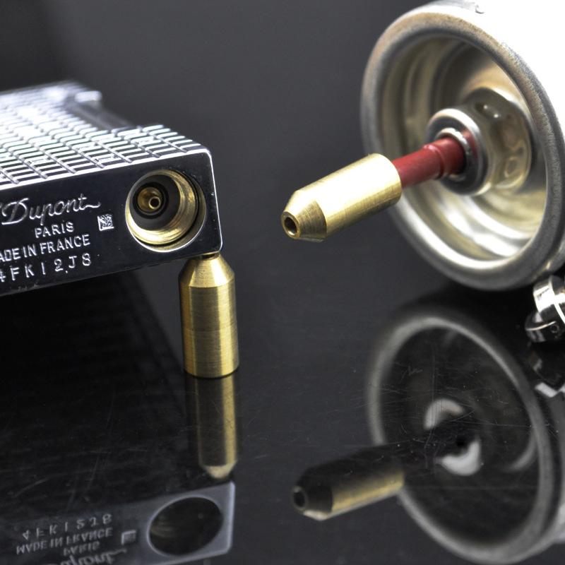 3Pcs Reusable Nozzle Refill Butane Gas Adapter Inflatable Head For Dupont Ligne