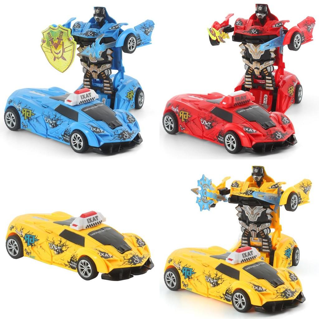Plastic Childrens Deformation Car Toy With Inertia Drive For Early Learning And Parentchild Interaction