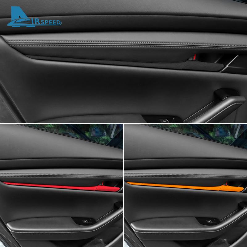 Верхняя отделка из замши LHD RHD Наклейка для Mazda 3 BP M3 Axela 2024 2025 Ручка двери автомобиля Внутренние аксессуары