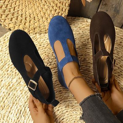 2025 большой размер туфли на плоской подошве 2024 осень новая повседневная верхняя одежда с круглым носком легкие туфли с неглубоким горлом женские