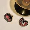 Luxury Enamel Ring Vintage Chunky Ring Personality Retro Drip Oil Ring  Jewelry Gift