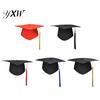 Flexible Graduation Cap with Tassel Bachelors Hat Adjustable Size Elastic Unisex Band Dress Accessory Master Degree Ceremony Doctor