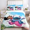 Lilo Stitch Adventure Print 3Pcs Bedding Setduvet Cover With 2 Bedropillowcase Home Birthday Gift