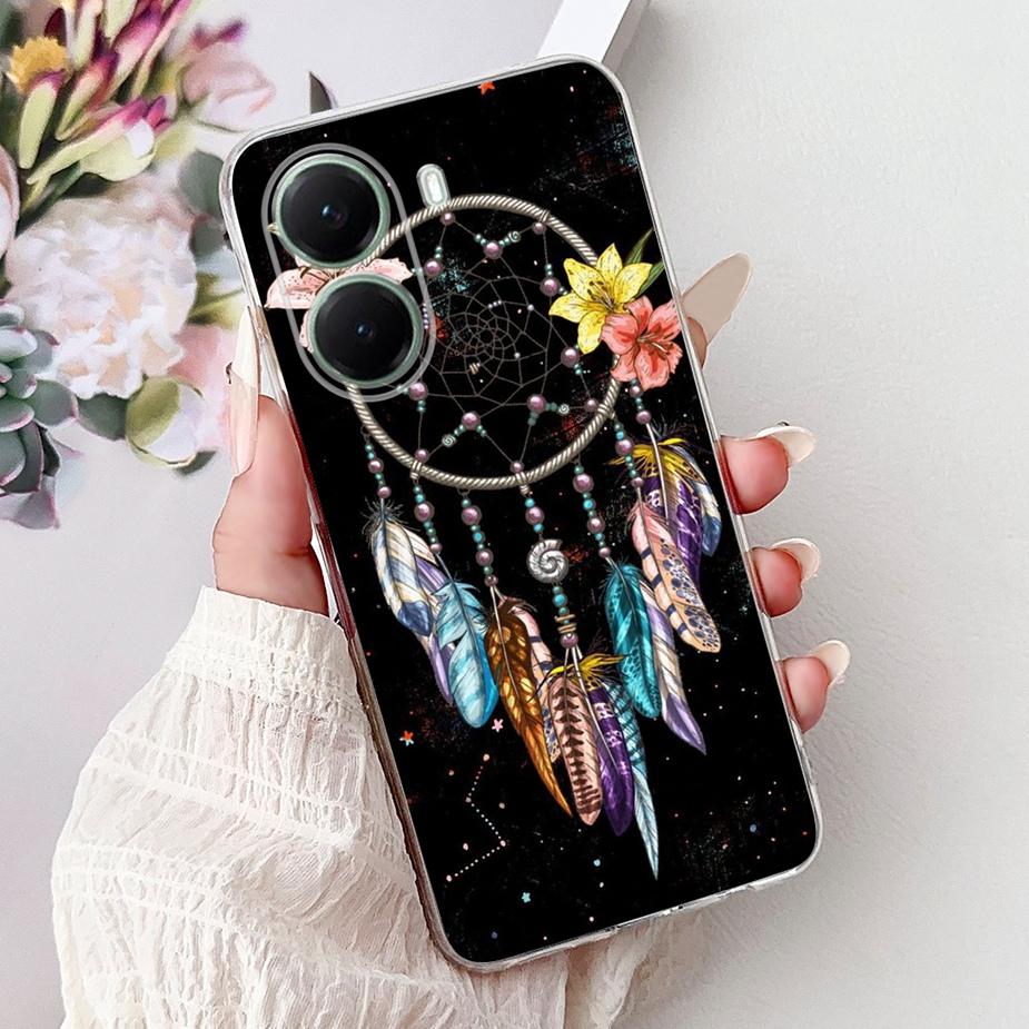 Чехол для Xiaomi Poco X7 Pro 5G Стильный окрашенный чехол Прозрачный силиконовый чехол для телефона Для Xiaomi Poco X7 PocoX7 Pro X7Pro 5G Мягкий чехол