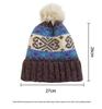Ретро вязаная шапка с помпоном в стиле Fair Isle от Cat Brother - Тепло для осени/зимы