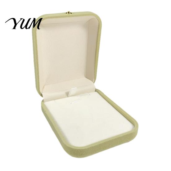 Jewelry Display Case for Home Pearl Velvet Box, Anti-Scratch Lining Organizer with Golden Metal Wedding Engagement Gift Box Buckle, Decorative Storage