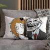 Чехол на подушку-throw с Троллфейсом для подушек 45см 40см 55см 50см 30см Квадратный Чехол для автомобильной подушки