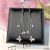 Beautiful Cute Butterfly Long Tassel Earring Elegant Dangle Temperament Earrings Women Party Jewelry KTJ