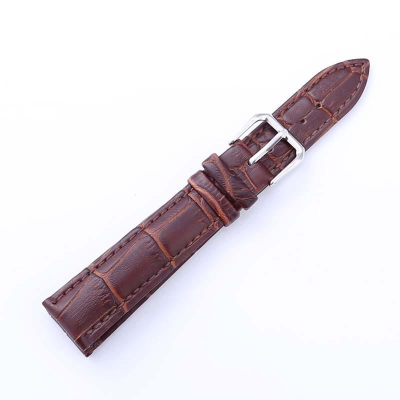 Новый 12-24MM Высокое качество Натуральная кожа 1PC ремешок для часов Женщины Мужчины Аксессуары Часы Браслет Ювелирные изделия