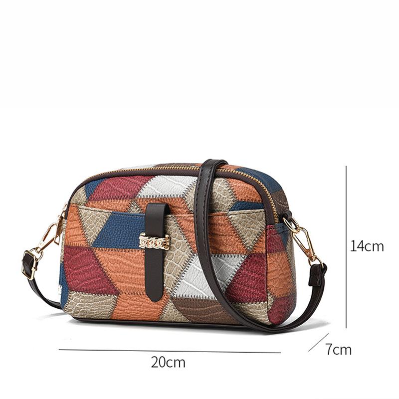 New Crossbody Small Messenger Bag Simple and Advanced Fashion Ladies Shoulder Handbag Women's Patchwork High Capacity Purse MIT